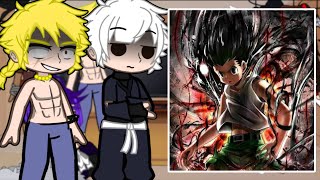 Jigokuraku React to Gon vs Pitou || Hunter x Hunter || TikTok || Gacha React