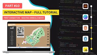PART 10 - INTERACTIVE MAP TUTORIAL 🔴 APPLYING ANIMATIONS TO SVG ELEMENTS USING JAVASCRIPT