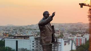 హైదరాబాద్ లో అతిపెద్ద అంబేద్కర్ స్టాట్యూ || Biggest Ambedkar statue in Hyderabad | Drone visuals