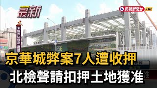 京華城弊案7人遭收押 北檢聲請扣押土地獲准－民視新聞