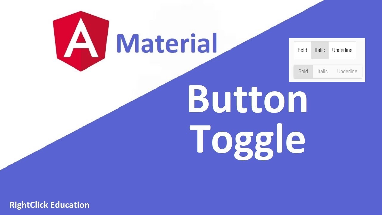 Angular Material Button Toggle Angular Material Tutorial 19 Youtube