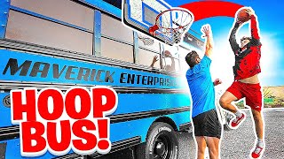 We Attached A HOOP To The COOL BUS And PULLED UP On People