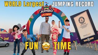 World 🌎 largest jumping castle | world record jumping House 😱| Fun with Family | jumbo jump