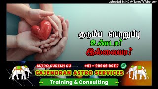 குடும்ப பொறுப்பு – ஜாதக அமைப்பு | Family Responsibility – Horoscope | Astrology