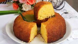 FIZ HOJE O BOLO 6 LATAS MAIS FÁCIL QUE TEM! BOLO DE MILHO RÁPIDO, FOFINHO E DELICIOSO!