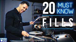 20 MUST KNOW Drum Fills For Beginner Drummers | Drum Beats Online
