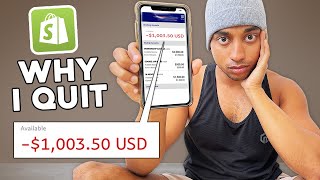 Why I QUIT Shopify Dropshipping
