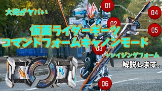 【ゆっくり解説】仮面ライダーギーツコマンドフォームキャノンモード＋レイジングフォーム紹介します　＃仮面ライダー　#仮面ライダーギーツ