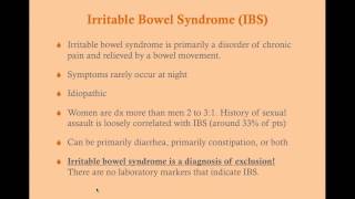 Irritable Bowel Syndrome - CRASH! Medical Review Series