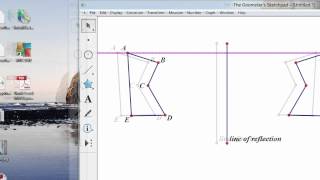 Reflecting Across a Line with Geometer's Sketchpad