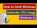 How to Limit Windows Defender CPU Usage on Windows 10 | Shaem TechBD