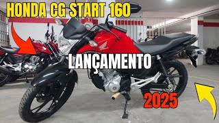 NOVA CG START 160 2025 VERMELHA - LANÇAMENTO EM DETALHES