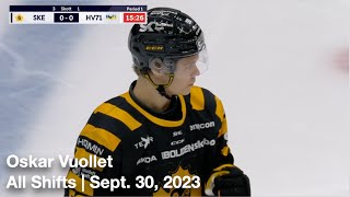 Oskar Vuollet | All Shifts | Skellefteå AIK vs. HV71 (SHL) | 9 30 24