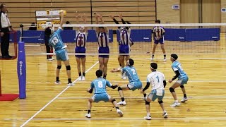 【近畿私学大会2024】準決勝　清風 vs 洛南　 第２セット　＜男子バレーボール＞