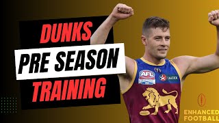 Josh Dunkley Pre season training session