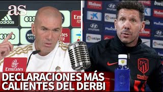 Las declaraciones más calientes y polémicas del REAL MADRID - ATLÉTICO | Diario AS