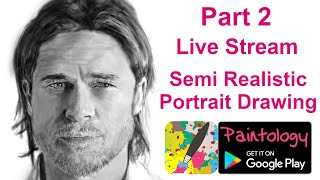 Live stream - Learn Shading - Draw Brad Pitt - Final Part 2