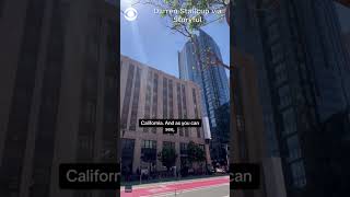 Flashing "X" sign at former Twitter's HQ removed 3 days after installation #shorts