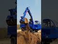 The van with its own excavator, good machinery and good tools to save time and effort