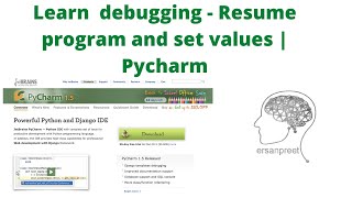 Resume Program and Set Values - Debugging Using Pycharm