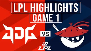 JDG vs AL Highlights Game 1 | LPL 2025 Split 1 Playoffs | JD Gaming vs Anyone's Legend