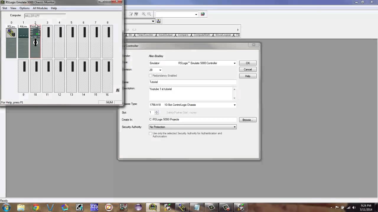 Rslogix 5000 Emulator Tutorial Youtube
