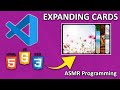 ASMR Programming – Expanding Cards – No Talking