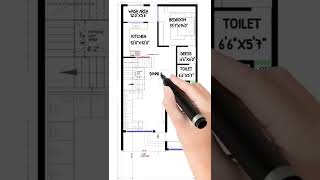 25X60 Floor plan #floorplan #shorts #youtubeshorts