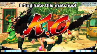 USF4 RageQuitMoar (Poison) vs RekkaU (Abel)