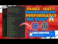 ENABLE ⚡ FAKE 📍 SNAPDRAGON PERFORMANCE NO ROOT 📍 how to overclock cpu & gpu no root best    #fixlag