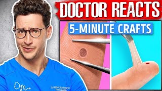 Doctor Reacts To Ridiculous 5-Minute Crafts s