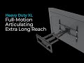 Commercial Series Heavy Duty XL Full-Motion Extra Long Reach TV Wall Mount Assembly 44486