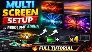 Multi Screen Setup in Resolume Arena | Full Tutorial (Beginner to Pro)
