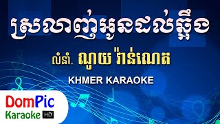 ស្រលាញ់អូនដល់ឆ្អឹង ណូយ វ៉ាន់ណេត ភ្លេងសុទ្ធ - Srolanh Oun Dol Chaung Noy Vanneth - DomPic Karaoke