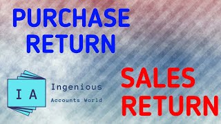 Journal entries for purchase return and sales return(in English)