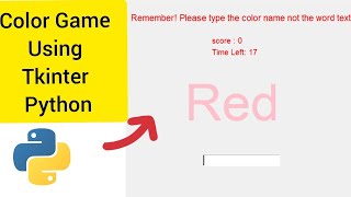 Python Game:Color Game using Tkinter in Python beginners To Intermediate Level Python Projects Like👍