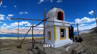 Timelapse | of prepartion for final rites ceremony of H.E korzok rinpoche.   #tsomoririlake