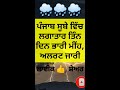 punjab weather punjab weather today weather news punjab punjab news live today punjabi news