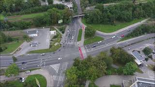 Opole dawniej i dziś - Oleska skrzyżowanie,przebudowa.