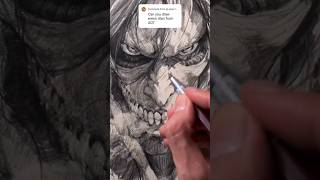 Speed Drawing of Eren Titan from AOT #art #drawing #pencildrawing