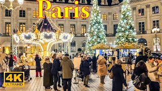 Paris, France🇫🇷 - Christmas in Paris 2023 | Christmas Walk 4K | Paris 4K | A Walk In Paris