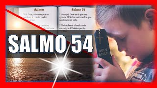 SALMO 54 Reina Valera Hablado Con Letra Grande y Audio🔴