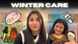 WINTER Hair \u0026 Skin CARE💆‍♀️❄️ |Grovers here! | #vlogs