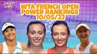 🎾Roland Garros 2022 Power Rankings #1 | Swiatek No1? Jabeur In! | French Open WTA Form Guide 10/05