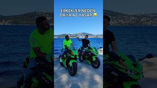 Erkekler neden daha az yaşar 😂 #kawasaki #zx10r #zx4rr