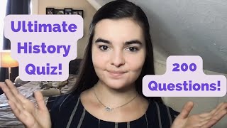 ASMR 200 History Trivia Questions | The Ultimate History Quiz!