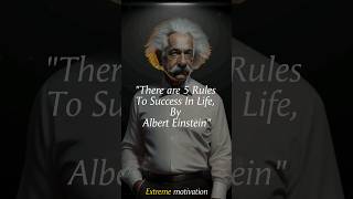 🔥5 Rules To Success In Life 🔥|| Albert Einstein Quotes || #shorts #alberteinstein