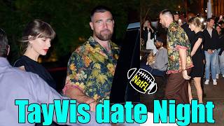 Taylor Swift & Travis smiled happily as they bid farewell to crowd after a romantic night in NYC.