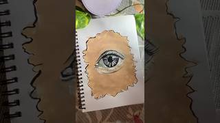 Eye painting 👁️🌸 / Poster color #shorts #trending #youtubeshorts