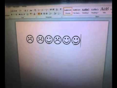 How to Make smiley frowny faces on microsoft.wmv How to Make smiley frowny faces on microsoft.wmv